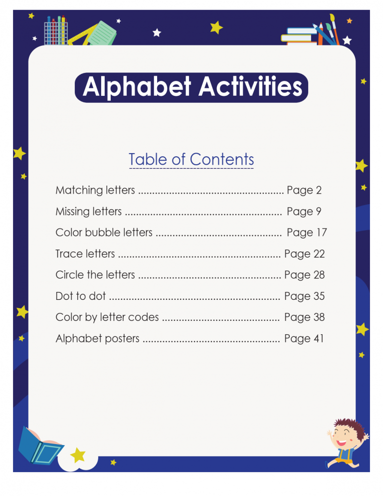 1.Alphabet Activities